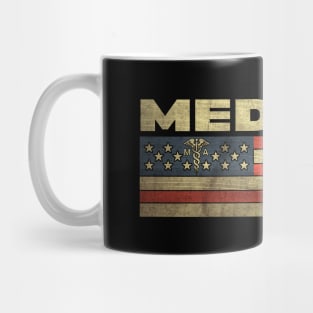 Patriotic Medical Assistant American Flag Mug